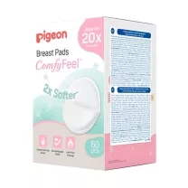 Pigeon ComfyFeel вкладыши для бюстгальтера одноразовые с алоэ, 60шт