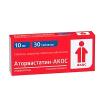 Аторвастатин-Акос таблетки покрыт. п/о 10мг, №30
