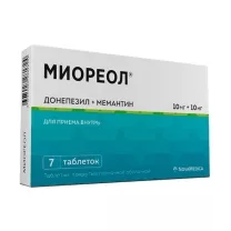 Миореол таблетки покрыт. п/о 10+10мг, №7