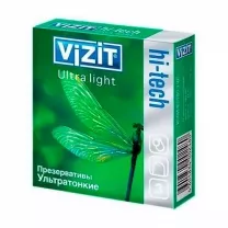 Vizit Hi-Tech Ultra Light презервативы ультратонкие, №3