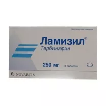 Ламизил таблетки 250мг, №14