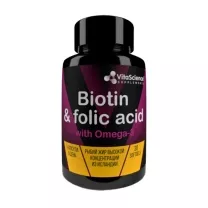 Vitascience Total Black Биотин+Фолиевая+Омега-3, №30