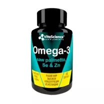 Vitascience Total Black Омега-3, экстракт пальмы сабаль, Se и Zn, №60