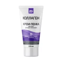 Коллаген ZD Очищающая крем-пенка для лица, 150мл