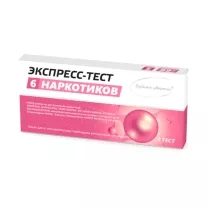 Экспресс-тест на 6 видов наркотиков в моче, №1