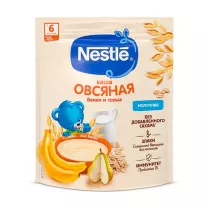 Nestle Молочная овсяная каша груша/банан (6+мес), 200г