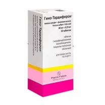 Гино-Тардиферон таблетки с модиф.высв.покрыт.п/о 80мг+0,35мг, №30
