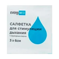 Салфетки для стимуляции дыхания с нашатырным спиртом 3х6см, №1