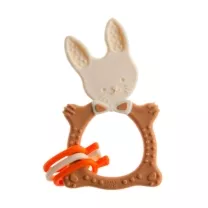 Roxy-kids Bunny  прорезыватель универсальный (3+мес) цвет бежевый+коричневый