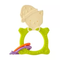Roxy-kids Meow teether прорезыватель (3+мес) цвет зеленый+беж