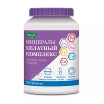 Эвалар Минералы хелатный комплекс таблетки п/о, №90
