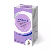 Золасан Т капли глазные 2%+0,5%, 5мл