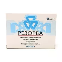 Резорба лиофилизат д/пригот. р-ра д/инфузий +растворитель 4мг, 5мл №1фл.