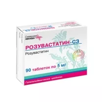 Розувастатин-СЗ таблетки покрыт. п/о 5мг, №90