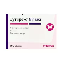 Эутирокс таблетки 88мкг, №100 Мерк