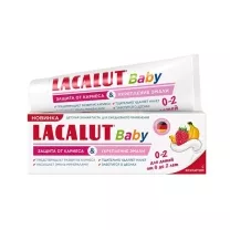 Lacalut Baby зубная паста детская Защита от кариеса и укрепление эмали (0-2 лет), 65г