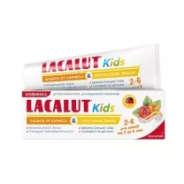 Lacalut Kids зубная паста детская Защита от кариеса и укрепление эмали (2-6 лет), 65г