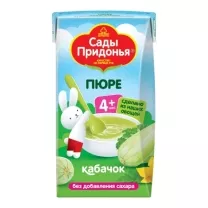 Сады Придонья пюре кабачок (4+мес), 125г