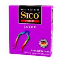 Sico Color презервативы Цветные ароматизированные, №3
