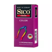 Sico Color презервативы цветные ароматизированные, №12