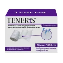 Teneris лейкопластырь медицинский фиксирующий на неткан. осн., (10см *1000см)