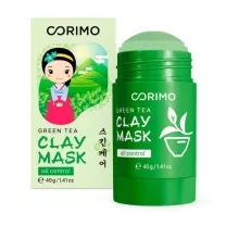 Corimo маска для лица глиняная зеленый чай и алоэ, 40г