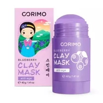 Corimo маска для лица глиняная лавандовая коллаген и голубика, 40г