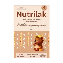 Nutrilak Procereals каша детская безмолочная рисовая цельнозерновая низкоаллергенная, без сахара(4+мес), 200г