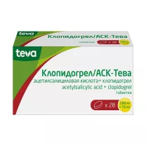 Клопидогрел/АСК-Тева таблетки 100мг+75мг, №28