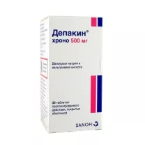 Депакин Хроно таблетки пролонг.действ.покрыт.об. 500мг, №30 Санофи