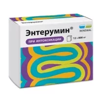 Энтерумин порошок д/пригот.сусп. д/приема внутрь 800мг, №12