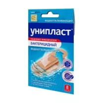 Унипласт лейкопластырь бактерицид. водоотталкивающий , №8