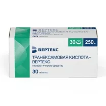 Транексамовая кислота Вертекс таблетки покрыт. п/о 250мг, №30