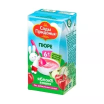 Сады Придонья пюре яблоко-вишня (6+мес), 125г