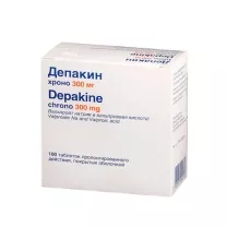 Депакин Хроно таблетки пролонг.действ.покрыт.об. 300мг, №100 Санофи