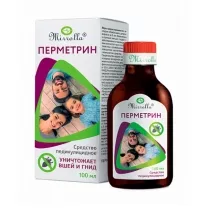 Mirrolla Перметрин Фора+ 1,5% средство педикулицидное , 100мл