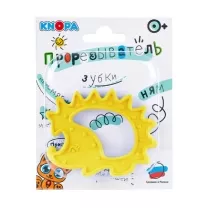 Knopa прорезыватель "Ёжик" (0+мес) цвет в ассорт.