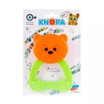 Knopa прорезыватель-погремушка "Мишутка" (0+мес) цвет в ассорт.