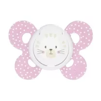 Chicco Physio Comfort пустышка силиконовая "Котик" (6-16 мес)