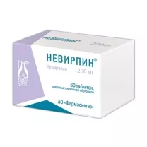 Невирпин таблетки покрыт. п/о 200мг, №60