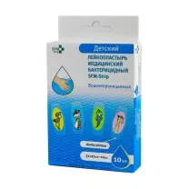 SFM набор бактерицидных пластырей водонепроницаемых детских, №10