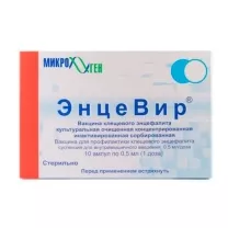 ЭнцеВир вакцина клещевого энцефалита суспензия д/в/м введ. 0,5мл (1 доза), №10