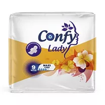 Confy Lady Maxi Long прокладки с крылышками, 9шт
