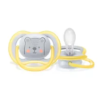 Avent Ultra Air пустышка силиконовая + футляр для хранения (6-18 мес) цвет в ассорт.