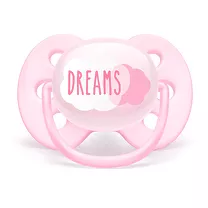 Avent Ultra soft пустышка силиконовая с футляром  (0-6мес)цвет в ассорт.