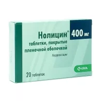 Нолицин таблетки покрыт. п/о 400мг, №20
