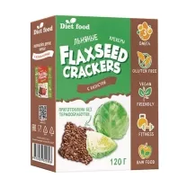 Diet food льняные крекеры с капустой, 120г