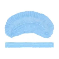 Шапочка медицинская одноразовая типа Шарлотта, цвет голубой