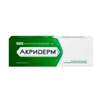 Акридерм крем д/наружн. прим., 30г, АО Акрихин