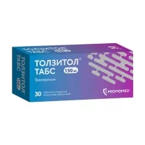 Толзитол Табс таблетки покрыт. п/о 150мг, №30